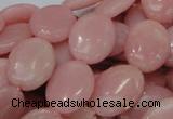 CAS22 15.5 inches 18*25mm oval pink angel skin gemstone beads