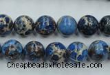 CAT211 15.5 inches 8mm round dyed natural aqua terra jasper beads