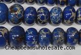 CAT301 15.5 inches 7*10mm – 15*20mm rondelle dyed aqua terra jasper beads