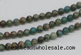 CAT5001 15.5 inches 4mm round natural aqua terra jasper beads