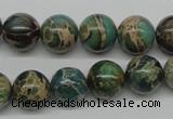 CAT5005 15.5 inches 12mm round natural aqua terra jasper beads