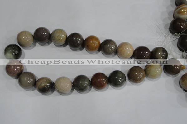 CAT5208 15.5 inches 20mm round aqua terra jasper beads wholesale