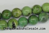 CAU04 round australia chrysoprase 12mm gemstone beads Wholesale