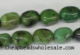 CAU31 15.5 inches 10*14mm nugget australia chrysoprase beads wholesale