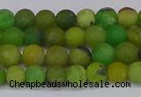 CAU411 15.5 inches 6mm round matte Australia chrysoprase beads