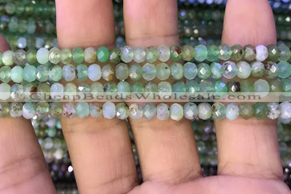 CAU426 15.5 inches 3*5mm faceted rondelle Australia chrysoprase beads