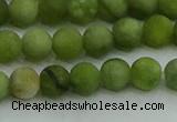 CAU511 15.5 inches 6mm round matte Chinese chrysoprase beads