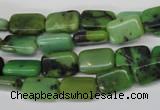 CAU52 15.5 inches 8*12mm rectangle Australia chrysoprase beads wholesale