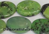 CAU66 15.5 inches 22*30mm oval Australia chrysoprase beads