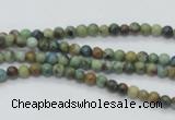 CAZ06 15.5 inches 4mm round natural azurite gemstone beads