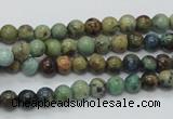 CAZ07 15.5 inches 6mm round natural azurite gemstone beads