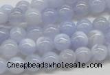 CBC02 15.5 inches 8mm round blue chalcedony beads wholesale