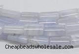 CBC07 15.5 inches 8*12mm rectangle blue chalcedony beads wholesale