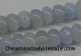 CBC20 15.5 inches 4*6mm rondelle blue chalcedony beads wholesale