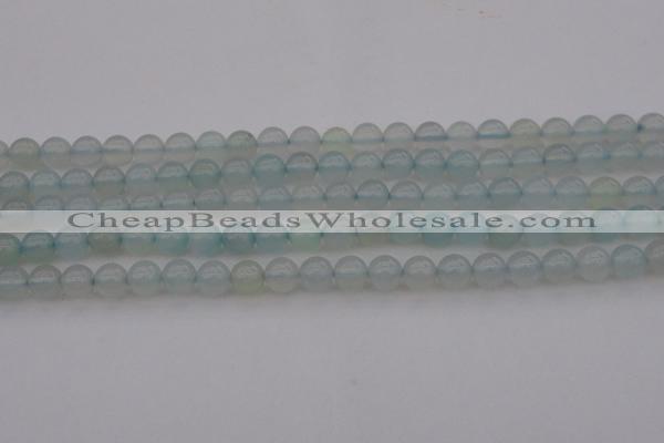 CBC202 15.5 inches 8mm round ocean blue chalcedony beads