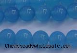 CBC252 15.5 inches 8mm A grade round ocean blue chalcedony beads