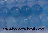 CBC253 15.5 inches 10mm A grade round ocean blue chalcedony beads