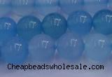 CBC254 15.5 inches 12mm A grade round ocean blue chalcedony beads