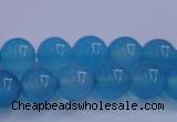 CBC262 15.5 inches 8mm AA grade round ocean blue chalcedony beads