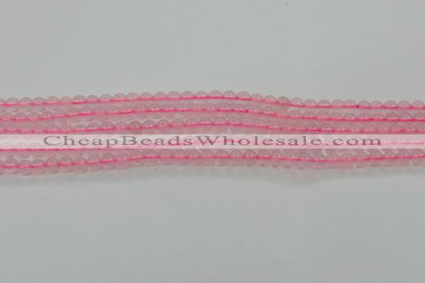 CBC300 15.5 inches 4mm round pink chalcedony beads wholesale