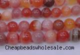 CBC400 15.5 inches 4mm A grade round orange chalcedony beads