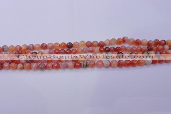 CBC400 15.5 inches 4mm A grade round orange chalcedony beads