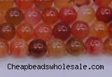 CBC411 15.5 inches 6mm AA grade round orange chalcedony beads