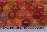 CBC412 15.5 inches 8mm AA grade round orange chalcedony beads