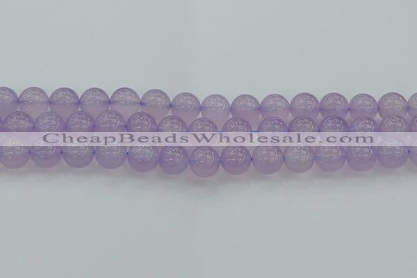 CBC433 15.5 inches 12mm round purple chalcedony beads wholesale