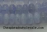 CBC442 15.5 inches 6*10mm rondelle blue chalcedony beads