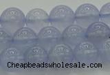 CBC452 15.5 inches 8mm round blue chalcedony beads wholesale