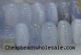 CBC473 15.5 inches 7*12mm rondelle blue chalcedony beads