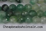 CBC700 15.5 inches 4mm faceted round African green chalcedony beads