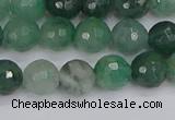 CBC701 15.5 inches 6mm faceted round African green chalcedony beads