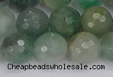 CBC704 15.5 inches 12mm faceted round African green chalcedony beads