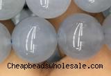 CBC735 15.5 inches 14mm round blue chalcedony beads wholesale