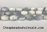 CBC781 15.5 inches 18*25mm rice blue chalcedony beads