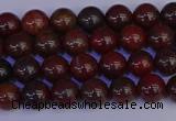 CBD350 15.5 inches 4mm round poppy jasper beads wholesale