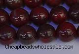 CBD354 15.5 inches 12mm round poppy jasper beads wholesale