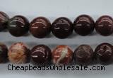 CBD62 15.5 inches 10mm round brecciated jasper gemstone beads