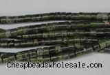 CBG74 15.5 inches 3*4mm heishi bronze green gemstone beads