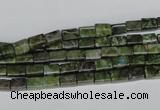 CBG76 15.5 inches 4*6mm cuboid bronze green gemstone beads