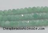 CBJ01 15.5 inches 4*6mm faceted rondelle jade beads wholesale