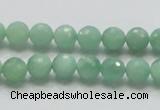 CBJ06 15.5 inches 8mm faceted round jade beads wholesale