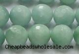 CBJ09 15.5 inches 16mm faceted round jade beads wholesale