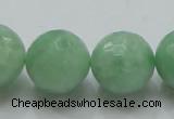 CBJ11 15.5 inches 20mm faceted round jade beads wholesale