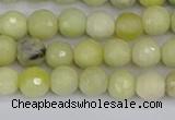 CBJ211 15.5 inches 6mm faceted round Australia butter jade beads