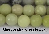 CBJ213 15.5 inches 10mm faceted round Australia butter jade beads