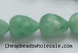 CBJ24 15.5 inches 16*20mm faceted teardrop jade beads wholesale