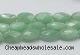 CBJ28 15.5 inches 8*12mm faceted oval jade beads wholesale